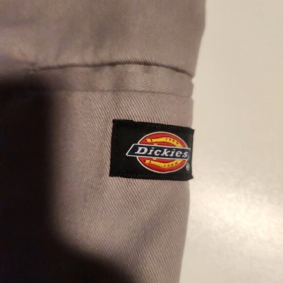 Dickies Work Shorts Gray Flat Front Chino Loose Fit Multi Pocket Mens 34x12 - Picture 13 of 13